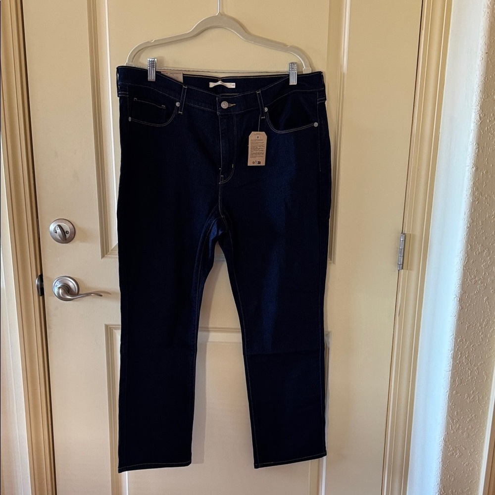 Levi's Women's Deep Indigo Straight Leg Jeans